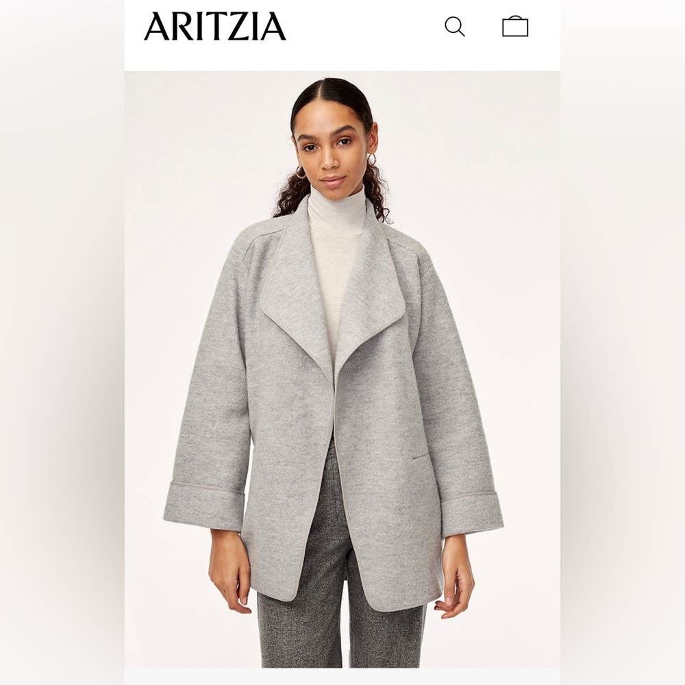 Aritzia Wilfred Free Chandelle Jacket XXS Grey